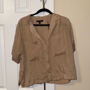 Banana Republic Light Brown Button-Down Shirt